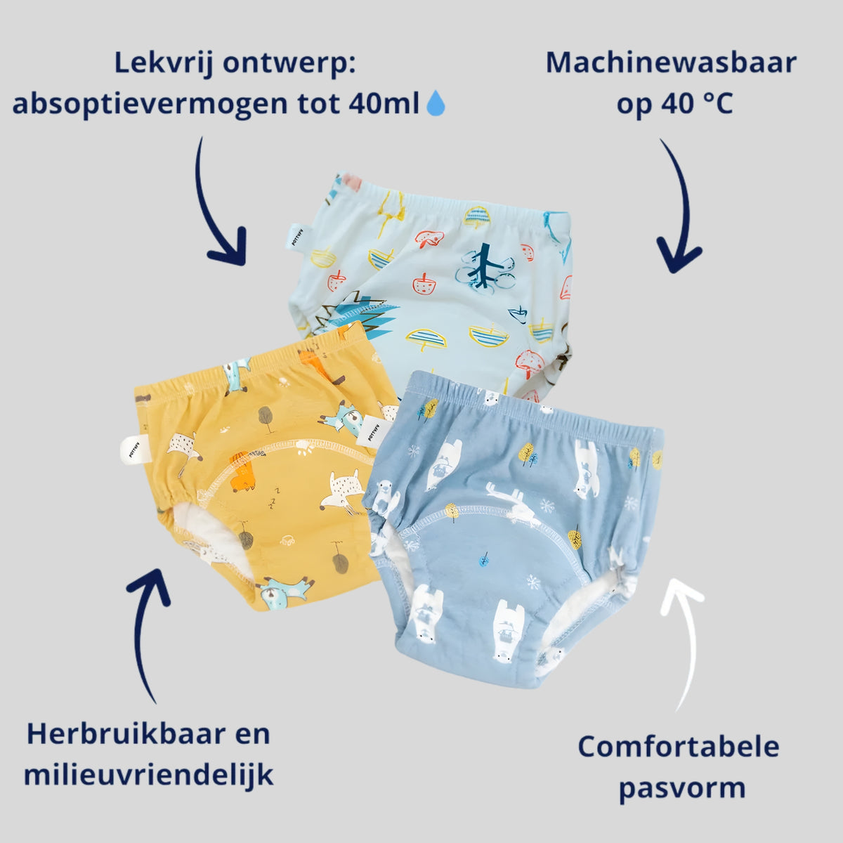 Trainingsonderbroek voor zindelijkheid